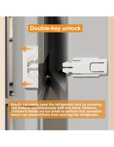 Cerraduras de Refrigerador para Niños KongNai - 2 Pack