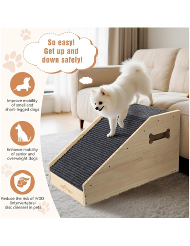 Rampa para Perros VavoPaw de Madera Antideslizante 71x40cm