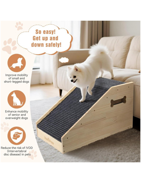 Rampa para Perros VavoPaw de Madera Antideslizante 71x40cm