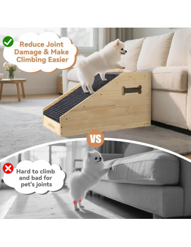 Rampa para Perros VavoPaw de Madera Antideslizante 71x40cm