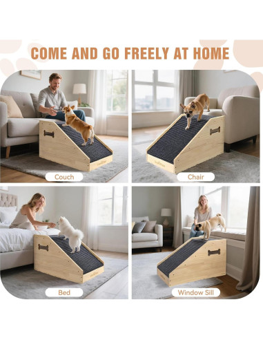 Rampa para Perros VavoPaw de Madera Antideslizante 71x40cm