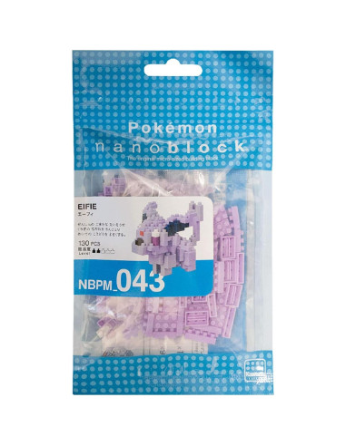 Nanoblock Pokemon Espeon Kit de Construcción 140 Piezas