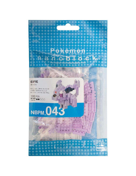 Nanoblock Pokemon Espeon Kit de Construcción 140 Piezas