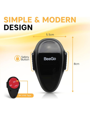 BeeGo Cerradura de Seguridad para Horno Negro - Adhesivo 3M VHB