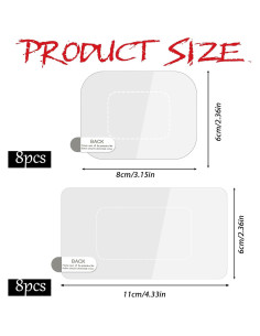 16 Películas Electrostáticas BOHUIZ para Cámara de Tablero 2