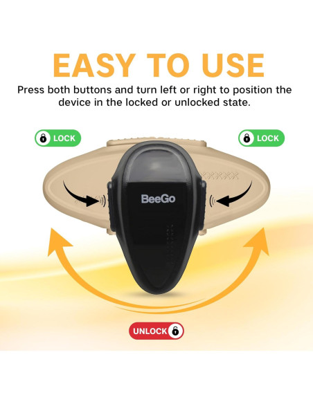 BeeGo Cerradura de Seguridad para Horno Negro - Adhesivo 3M VHB