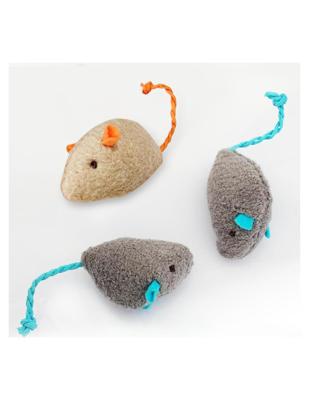 Juguete Interactivo para Gatos MEETCARE Ratón de Peluche