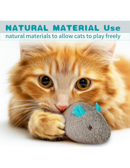 Juguete Interactivo para Gatos MEETCARE Ratón de Peluche