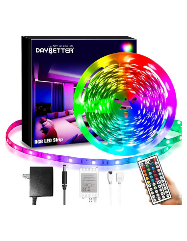 Tira LED RGB 6m DAYBETTER con control remoto 20 colores