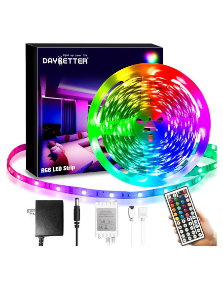 Tira LED RGB 6m DAYBETTER con control remoto 20 colores