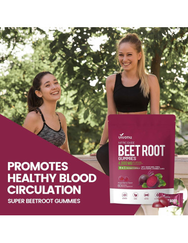 Suplemento de Energía VivoNu Super Beetroot 60 gomitas