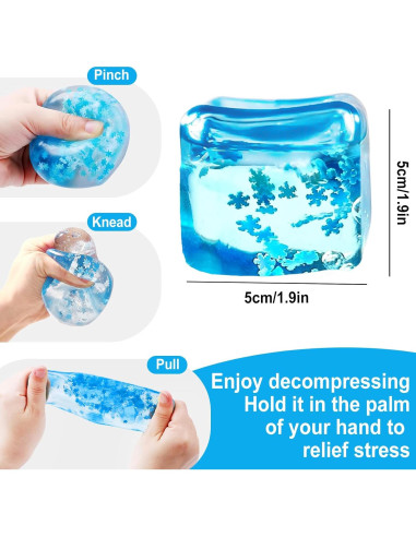 Cubo Antiestrés Rytopt Azul 4.8 cm Juguete Sensorial Compresión