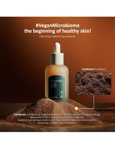 Ampoule Rebirth Day Little Drops 45ml - Cuidado Vegano Piel