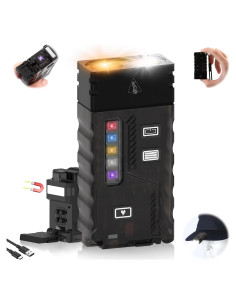 Linterna LED EDC iToncs Recargable IP67 13 Modos Luz UV