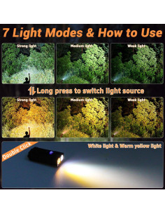 Linterna LED EDC iToncs Recargable IP67 13 Modos Luz UV 2