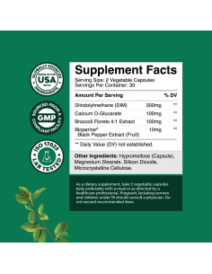 Suplemento DIM Puro Natures Craft 60 Cápsulas - Equilibrio Hormonal 2