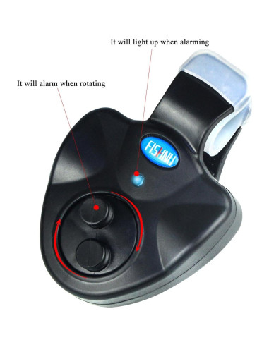 Alarma de Mordida de Pesca FISHNU - Portátil, Resistente al Clima, LED