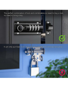 Cerrojo de Combinación Kitmose IVUS000763 Resistente al Óxido 2