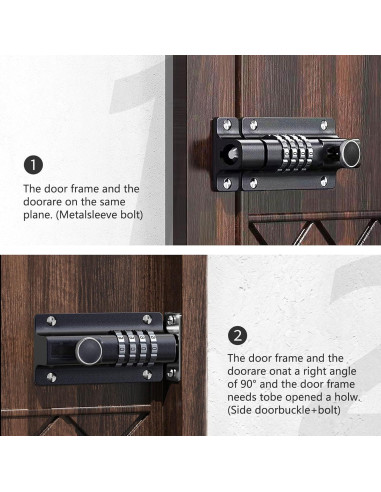 Cerrojo de Combinación Kitmose IVUS000763 Resistente al Óxido