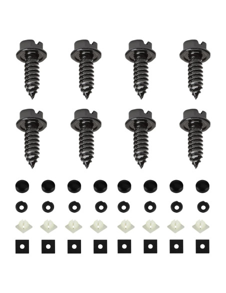 Kit de Tornillos Autoperforantes Ohleats para Placa de Matrícula 8 PCS