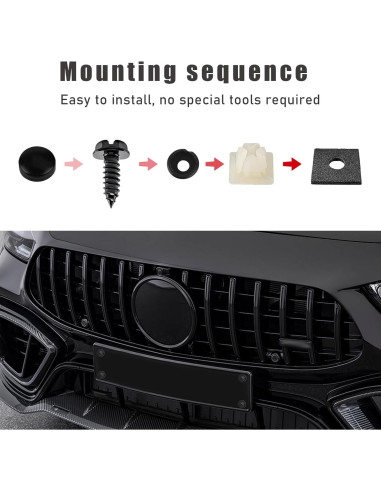 Kit de Tornillos Autoperforantes Ohleats para Placa de Matrícula 8 PCS