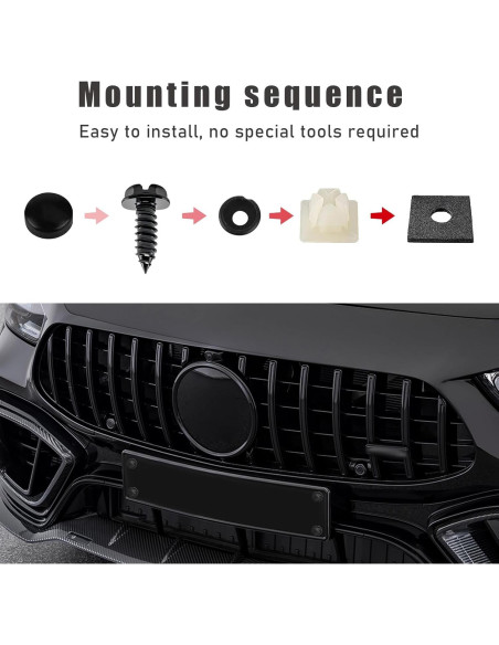 Kit de Tornillos Autoperforantes Ohleats para Placa de Matrícula 8 PCS