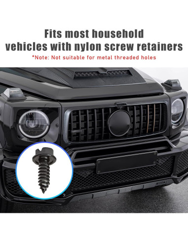 Kit de Tornillos Autoperforantes Ohleats para Placa de Matrícula 8 PCS