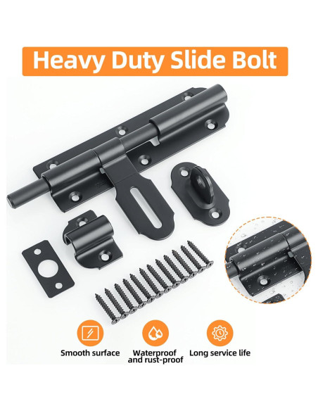 Pestillo de Puerta Alise MCX1000B-6C Acero Inoxidable 15.24 cm