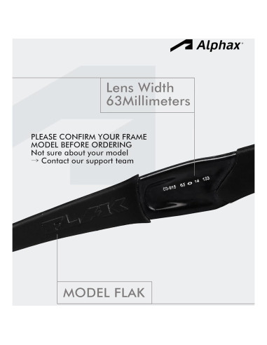 Lentes de Reemplazo Polarizados Alphax para Oakley Flak Jacket