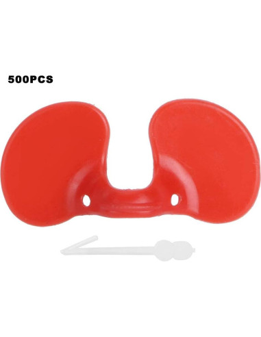 500 Gafas Anti-Picoteo para Pollos ChengyuWei 5x2.3cm