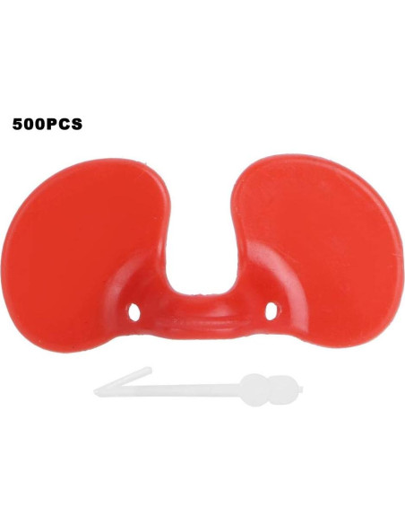 500 Gafas Anti-Picoteo para Pollos ChengyuWei 5x2.3cm