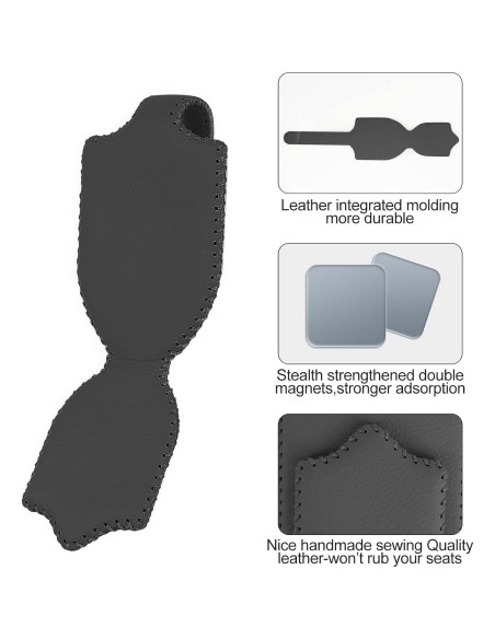 Soporte de Gafas de Sol AMVOYOA para Visera de Coche Negro