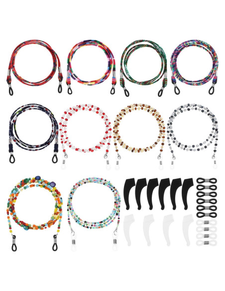 Cadenas de Gafas Elegantes Boao - 10 Piezas con Perlas y Ganchos