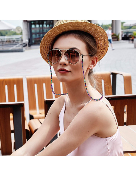 Cadenas de Gafas Elegantes Boao - 10 Piezas con Perlas y Ganchos