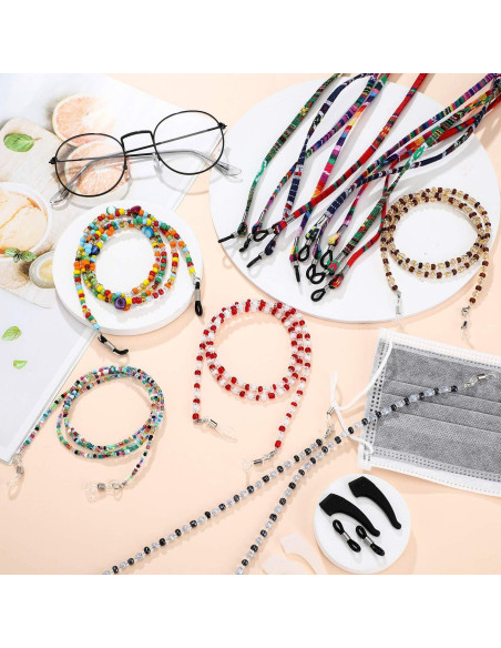 Cadenas de Gafas Elegantes Boao - 10 Piezas con Perlas y Ganchos