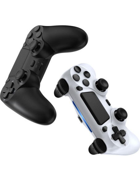 Controlador Inalámbrico Wuthur 2 Pack para PS4/Pro/Slim - Negro y Blanco
