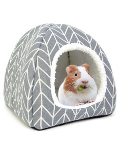 Cama Escondite TiereCare para Cobayas y Animales Pequeños - Gris
