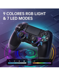 Controlador Inalámbrico Mone SpiderX W-200 para PS4/PC RGB 2