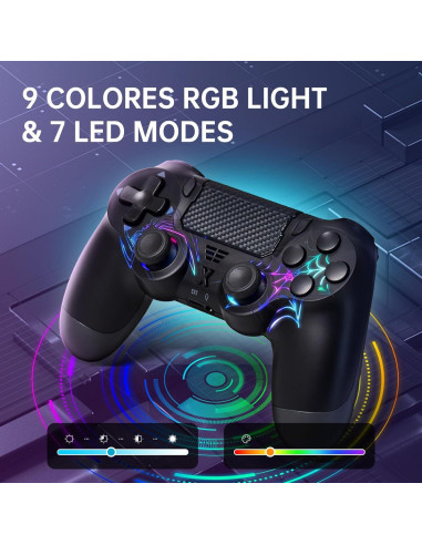 Controlador Inalámbrico Mone SpiderX W-200 para PS4/PC RGB