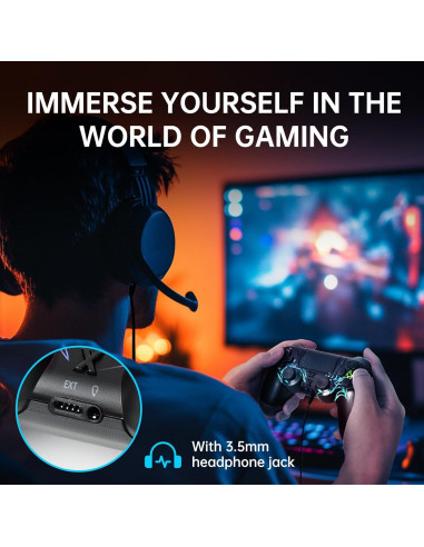 Controlador Inalámbrico Mone SpiderX W-200 para PS4/PC RGB