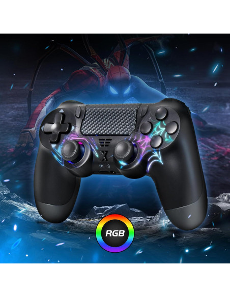 Controlador Inalámbrico Mone SpiderX W-200 para PS4/PC RGB