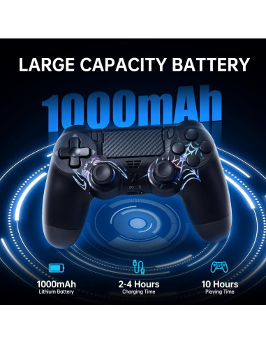 Controlador Inalámbrico Mone SpiderX W-200 para PS4/PC RGB