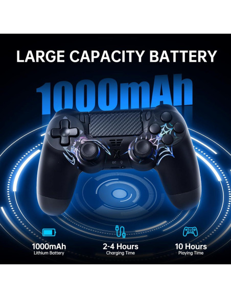 Controlador Inalámbrico Mone SpiderX W-200 para PS4/PC RGB