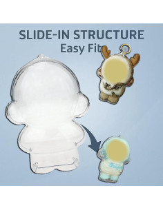 Funda Protectora Acrílica Doemoil para Muñecos 8.9x12.7cm 2