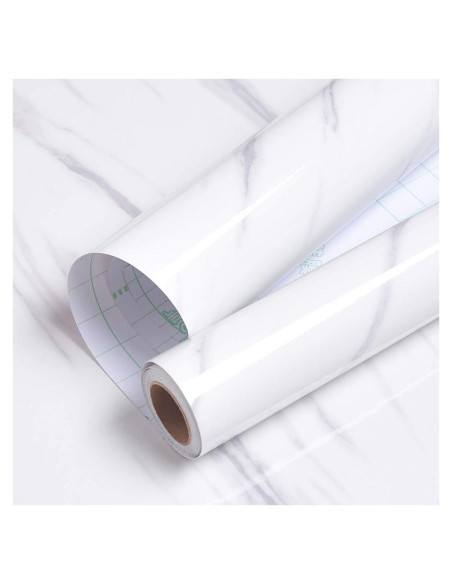 Papel Contacto Autoadhesivo Livelynine Mármol Blanco 40x200cm