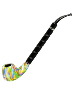 Pipa Shire Pulsar Brandy Curvada Arcoíris 25.4 cm