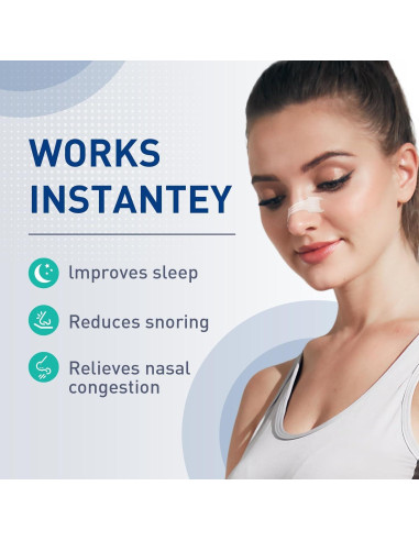 Tiras Nasales Hipoalergénicas xueyang - Alivio Congestión y Ronquidos - 44 Unidades