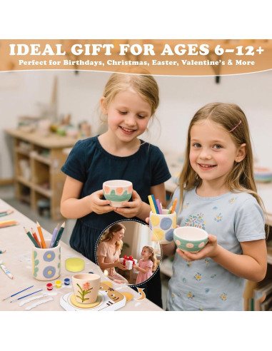 Torno de Alfarería Eléctrico YOOIU PW-001T para Niños 6+