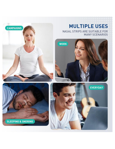 Tiras Nasales Hipoalergénicas xueyang - Alivio Congestión y Ronquidos - 44 Unidades
