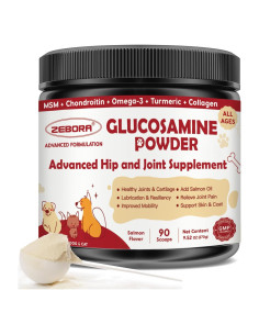 Suplemento Articular para Perros ZEBORA 270g - Glucosamina, Omega-3